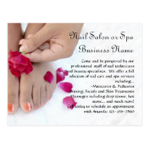 Orange Pedicure, rosa Rose, Nagel-Salon-Postkarten
