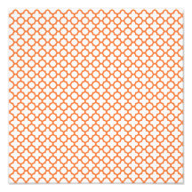 Orange Quatrefoil Muster Kunstfoto