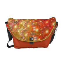 Orange Retro Galaxie-Bote-Tasche Kurier Taschen