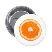 Orange Scheibe Anstecknadelbuttons