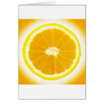 orange Scheibe Grußkarte