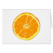 Orange Scheibe Karte