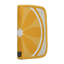 Orange Scheibe-Rickshaw-Folio Mappe