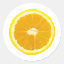 orange Scheibe Sticker