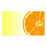 Orange Scheibe-Visitenkarteschablone