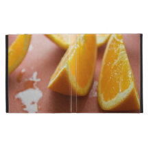 Orange Scheiben FolioiPad Fall