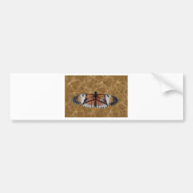 Orange Schmetterling Autoaufkleber