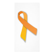 Orange Tierwächter-Bewusstseins-Band Fotokarten