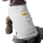 Orange und gelbe Mini Summersgarden Sonnenscheins  Hund T Shirts