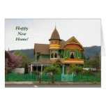 Orange und grünes Haus Karten