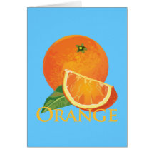Orange und orange Scheibe Karten