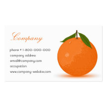 Orange Visitenkarte