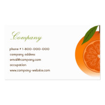 Orange Visitenkarte