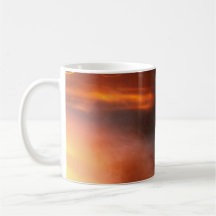 Orange Wirbel Kaffee Tasse