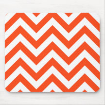 Orange Zickzack-Sparren-Muster Mousepad