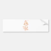 orangefarbene Katze pulin Kontur Autosticker