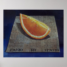 Orangen sind orange plakatdruck