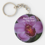 Orchideen-Braut u. Bräutigam Keychain Schlüsselband