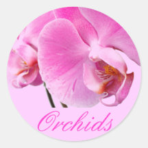 Orchideen Runde Aufkleber