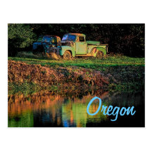 Oregon-Lieferwagen-Postkarte