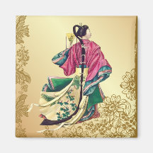 Orientalische Schönheit Kühlschrankmagnet