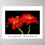 Origami Gerbera Posterdrucke