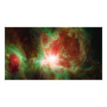 Orions-Nebelfleck genommen durch das Spitzer Teles Fotodruck