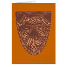 Ornament Afrika Africa Grußkarte