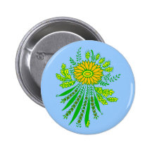 Ornament Blumen flowers Anstecknadelbutton