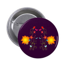 Ornament Blumen flowers Anstecknadelbuttons