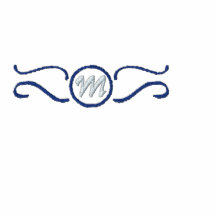 Ornated Monogramm-T-Shirt Schablone Besticktes Poloshirt