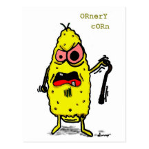 Ornery Mais-Postkarte