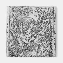Orpheus, der Musik spielt Kühlschrankmagnet