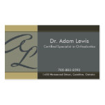 Orthodontist-Visitenkarte - Monogramm