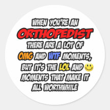 Orthopäde. OMG WTF LOL Sticker