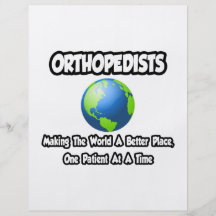 Orthopädeen…, die die Welt einen besseren Platz ma Flyerdesign