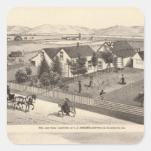 Osgood, Cameron-Wohnsitze, Bauernhöfe Quadrataufkleber