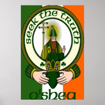 O'Shea-Clan-Motto-Plakat-Druck