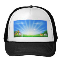 Osterei-Feldhintergrund Baseballcap