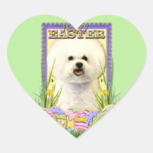 Osterei-Plätzchen - Bichon Frise Sticker