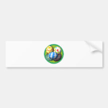 Ostereier Osternest easter eggs basket Autoaufkleber