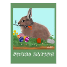 osterhase-Golfball Postkarten
