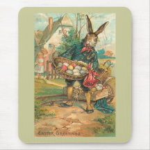 Osterhase mit Eiern für Kinder Mousepad