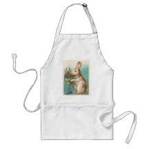 Osterhase mit grünem Ei Schürzen