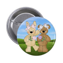 Osterhasen-Freunde Anstecknadelbuttons