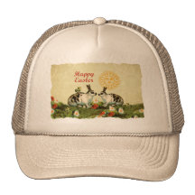 Osterhasen und Baby-Küken Baseball Cap