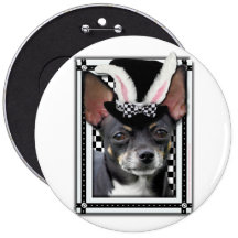 Ostern - etwas Häschen-Lieben Sie - Chihuahua Button