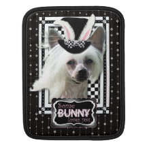 Ostern - etwas Häschen-Lieben Sie - Chinese Creste iPad Sleeves
