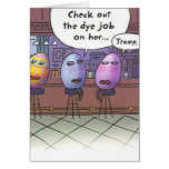 Ostern-Färbungs-Job - Karte