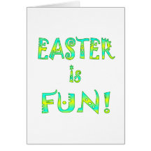 Ostern ist Spaß Grußkarte
